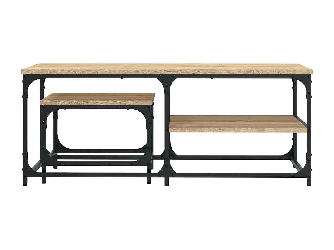 Boyd  Tables basses gigognes 2 pcs chêne sonoma bois d'ingénierie