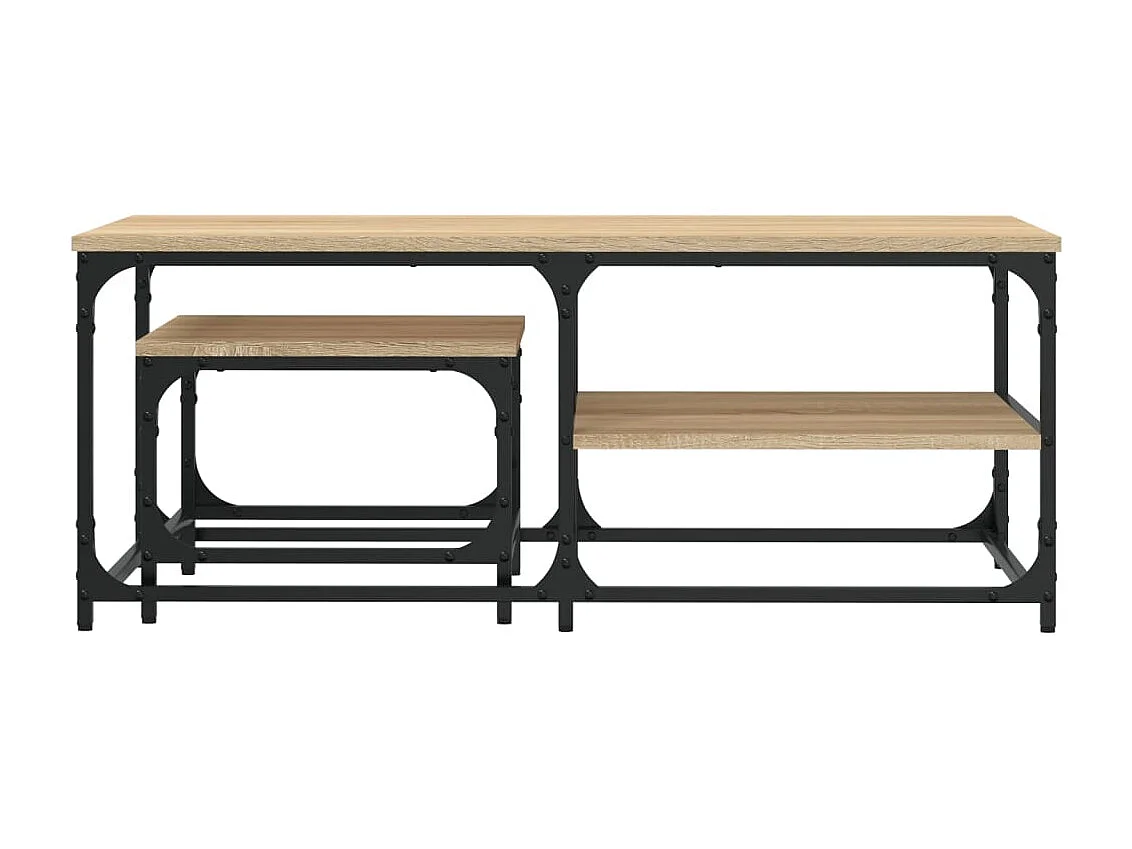 Boyd  Tables basses gigognes 2 pcs chêne sonoma bois d'ingénierie