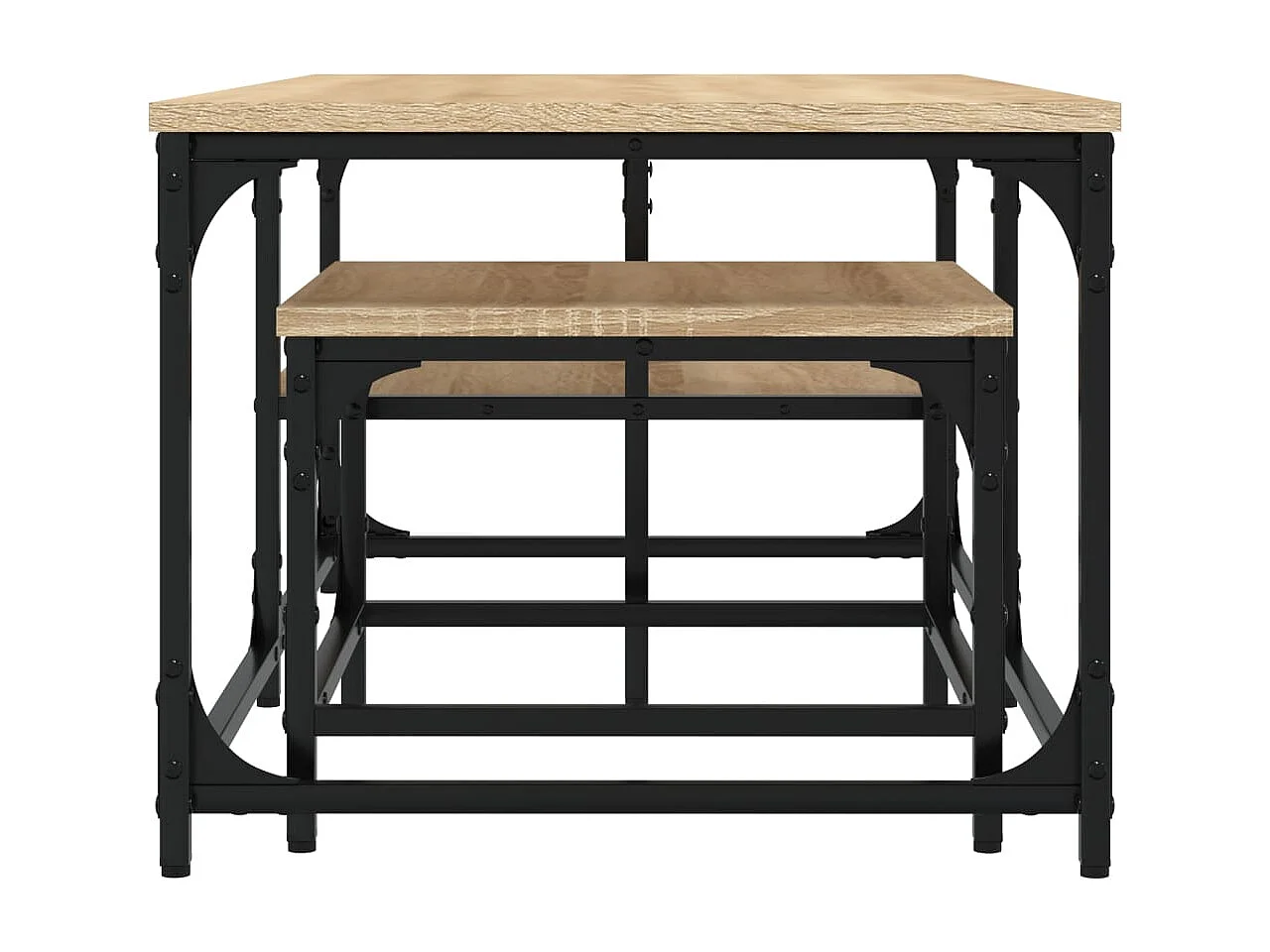 Boyd  Tables basses gigognes 2 pcs chêne sonoma bois d'ingénierie