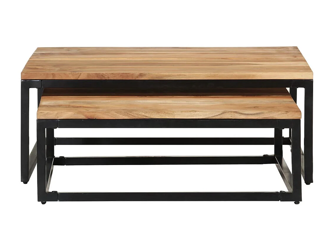 Ivrin  Tables basses gigognes 2 pcs Bois d'acacia massif