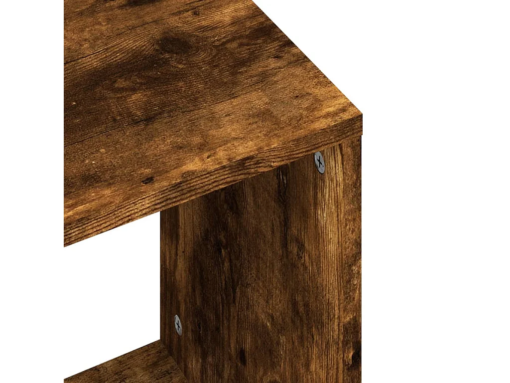 Wrylor  Tables basses gigognes 2 pcs chêne fumé bois d'ingénierie