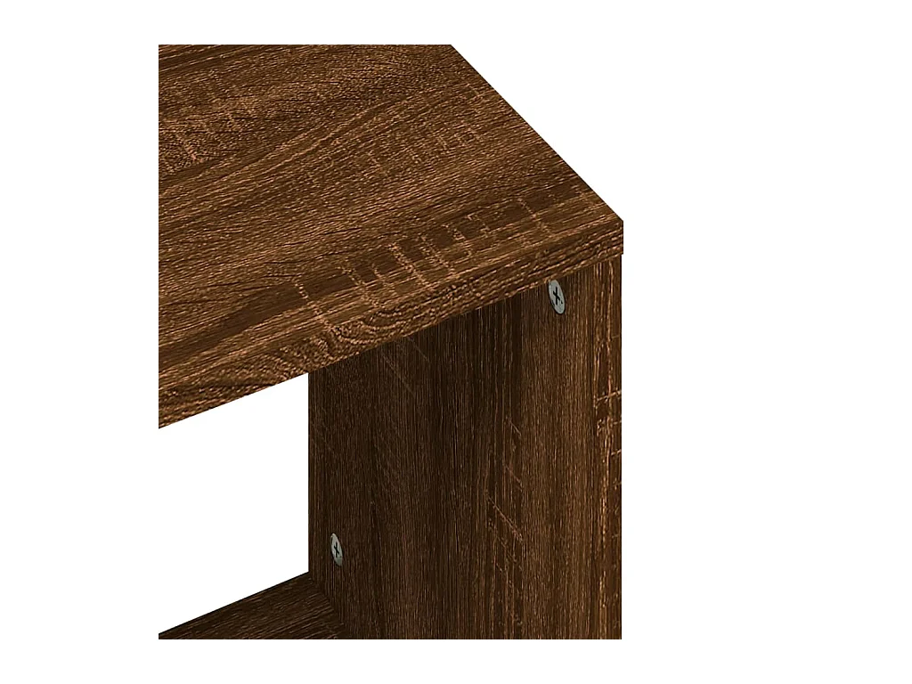 Wrylor  2-delige Tafeltjesset bewerkt hout bruin eikenkleur