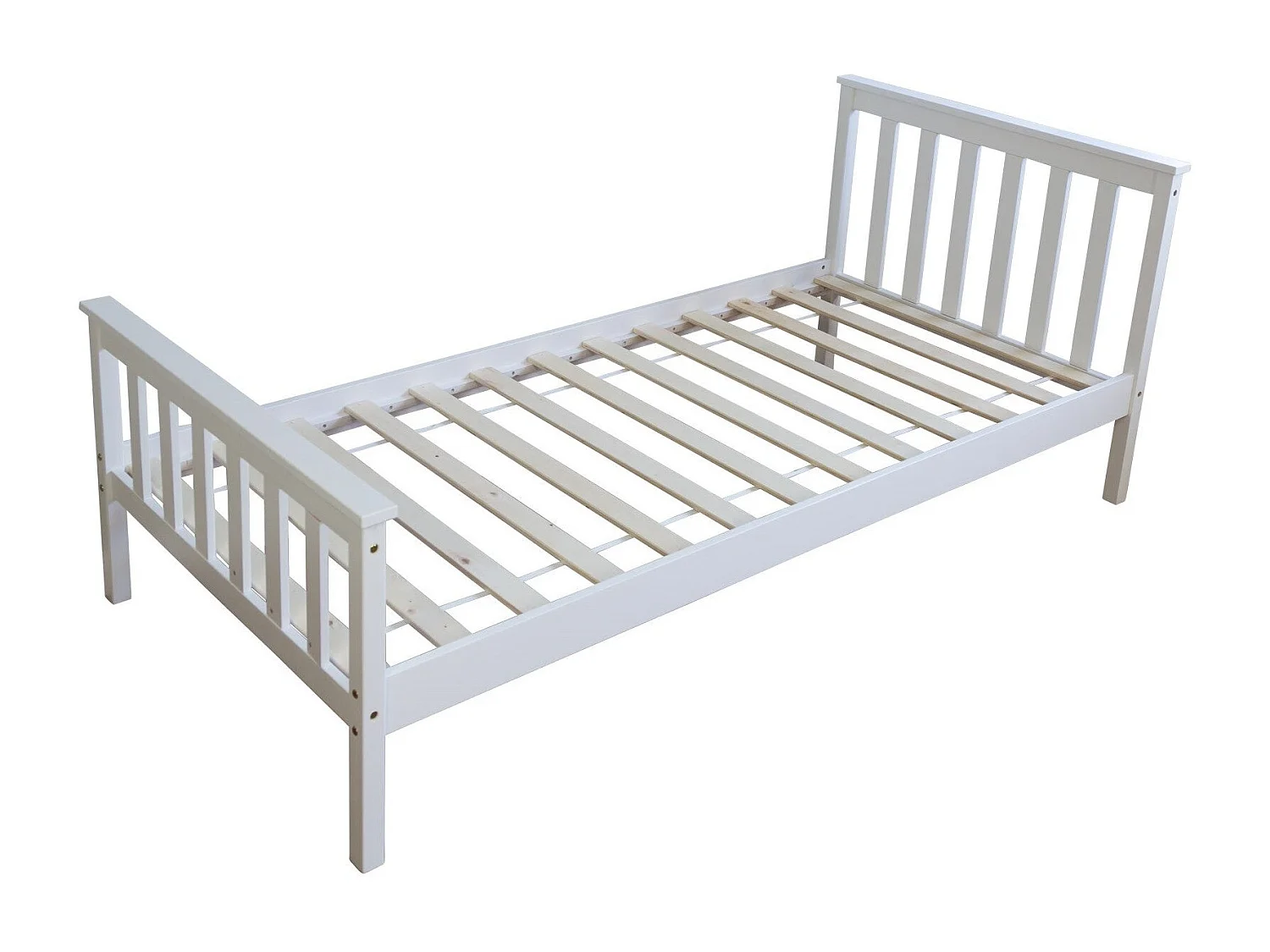 Lit pour enfant 90x200cm bois blanche 208 x 96 x 82 cm LIT06081