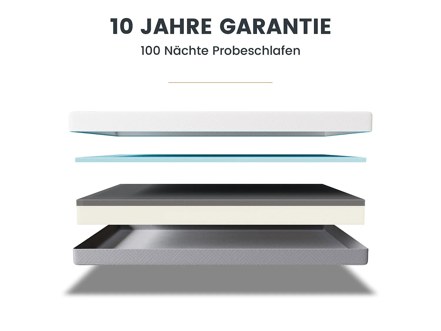 Matelas en mousse à mémoire de forme 160x200 cm, matelas en mousse froide à 7 zones h3h4, 21 cm de hauteur, avec housse lavable.