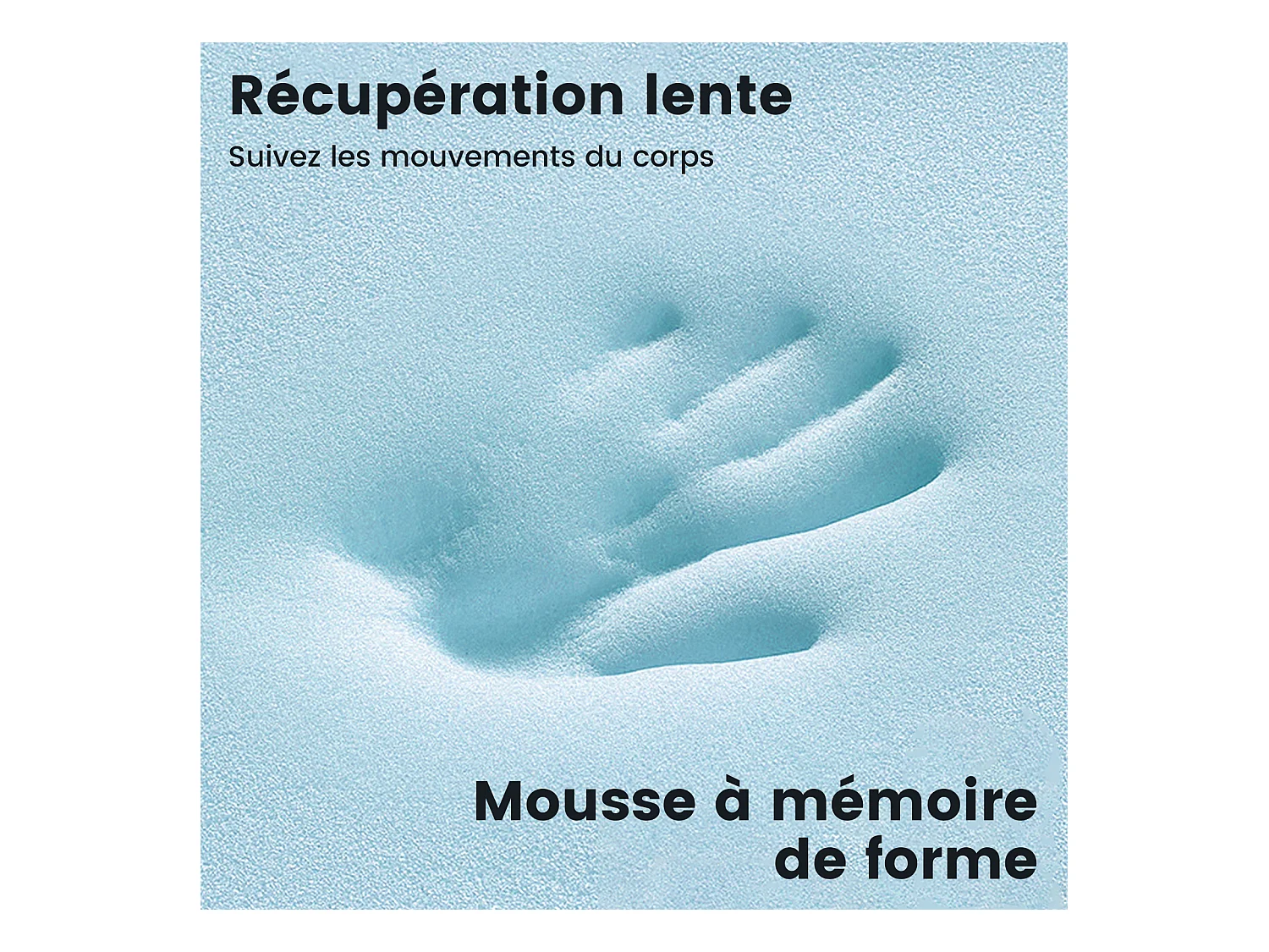 Matelas en mousse à mémoire de forme 90x190 cm, matelas en mousse froide à 7 zones h3h4, 21 cm de hauteur, avec housse lavable.