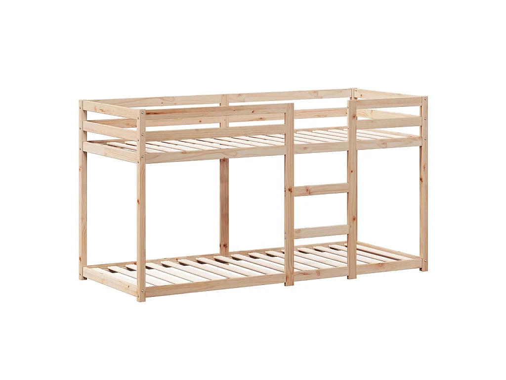 Stapelbedframe zonder matras massief grenenhout 90x200 cm