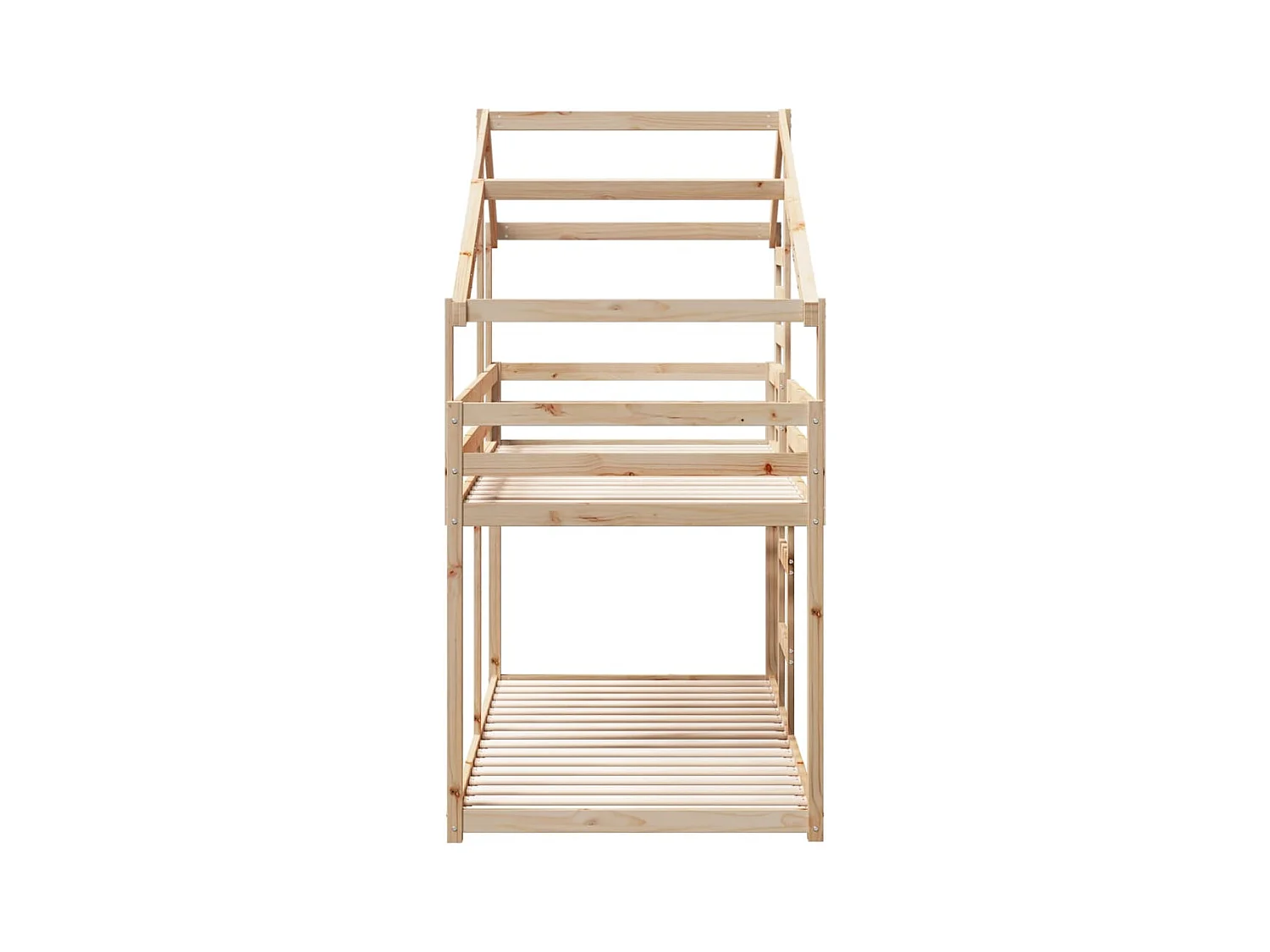 Lit superposé sans matelas 90x200 cm bois de pin massif