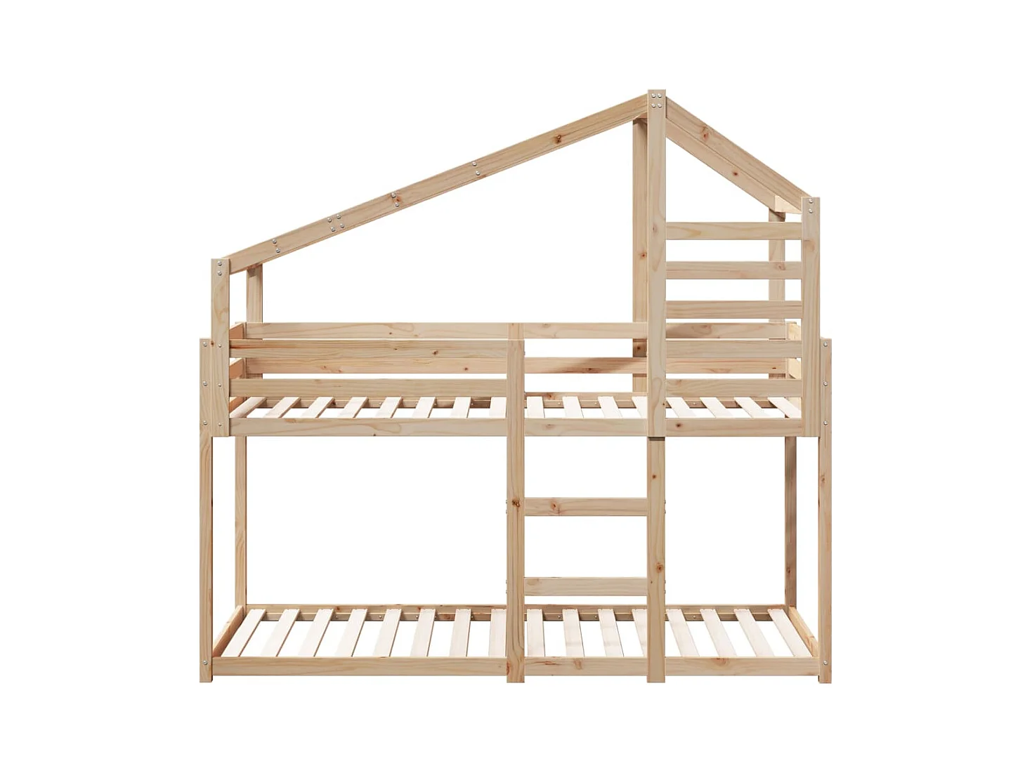 Lit superposé sans matelas 90x190 cm bois de pin massif