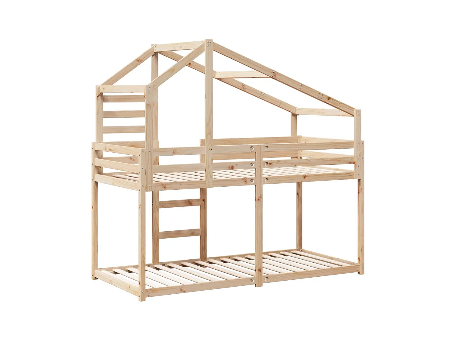 Lit superposé sans matelas 90x190 cm bois de pin massif