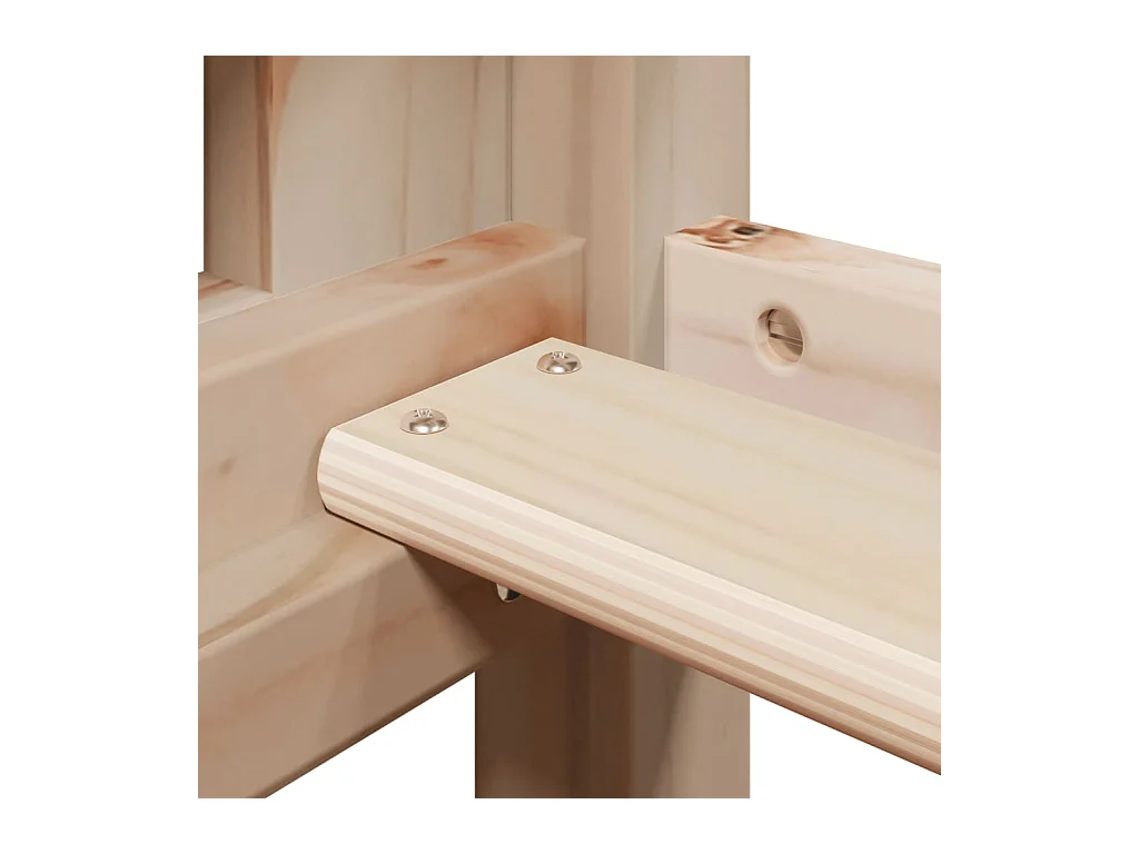 Lit superposé sans matelas 90x190 cm bois de pin massif