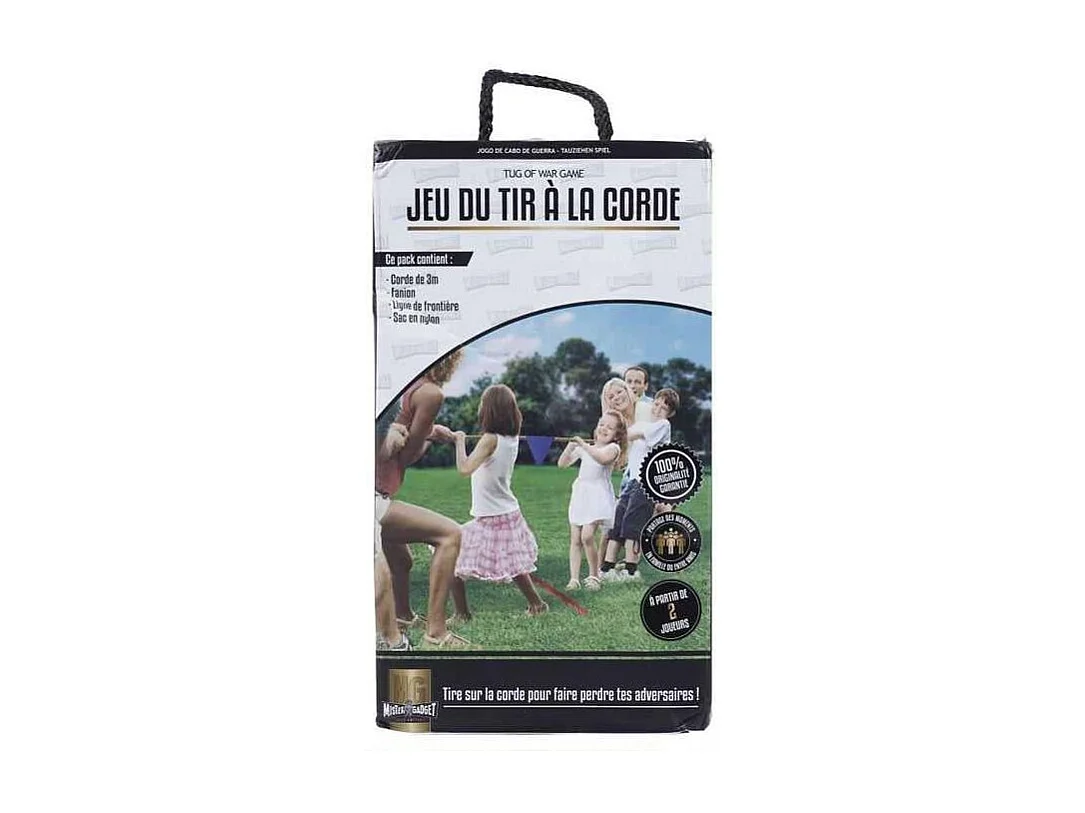 Gioco di Tiro alla Fune 3m Ultra Divertente con Bandierine e Linea d'Arrivo