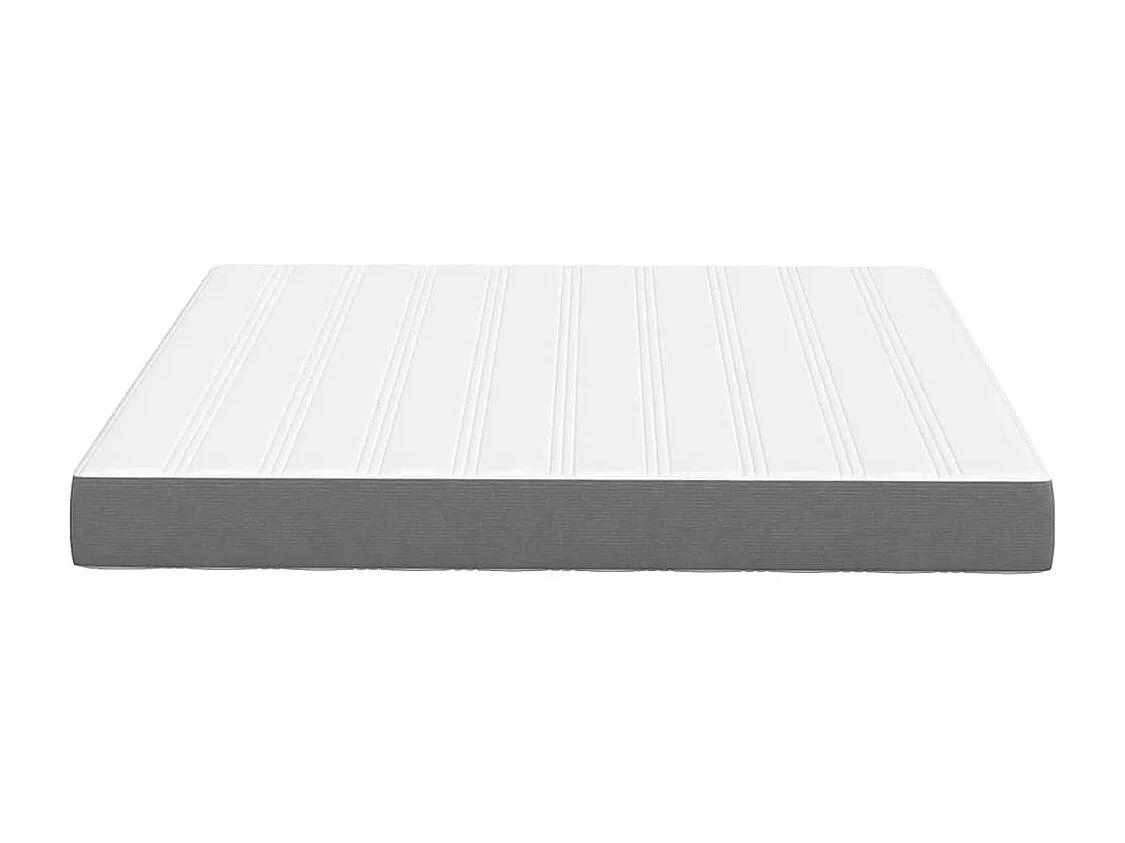 Colchón de Cama con colchón Gris Claro 180x200 cm tela SHL100655