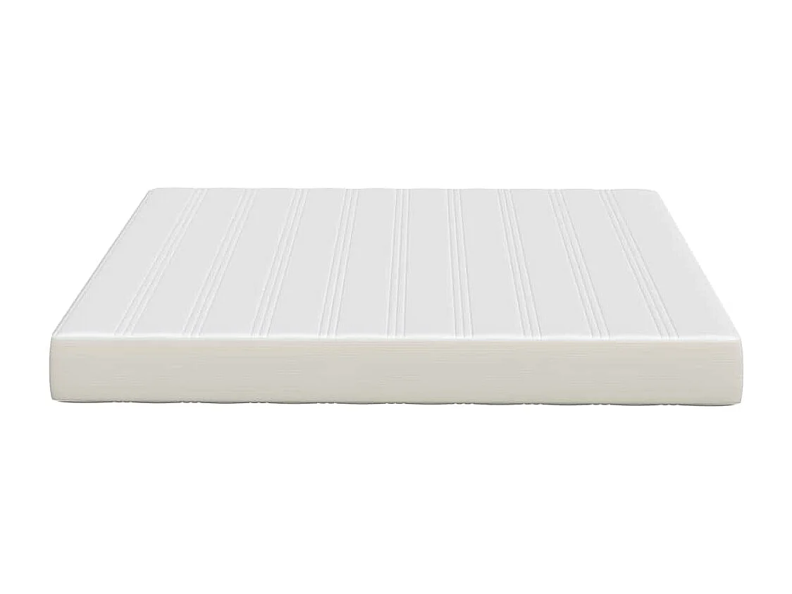 Matelas de Lit avec matelas Crème 180 x 200 cm tissu