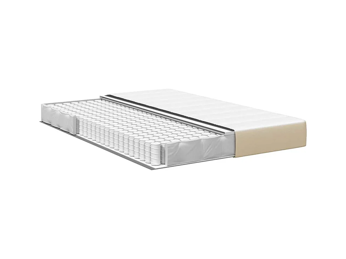Matelas de Lit avec matelas Vert 160 x 200 cm tissu