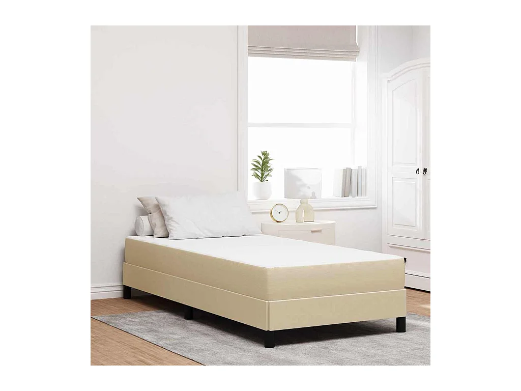 Matelas de Lit avec matelas Vert 100 x 200 cm tissu