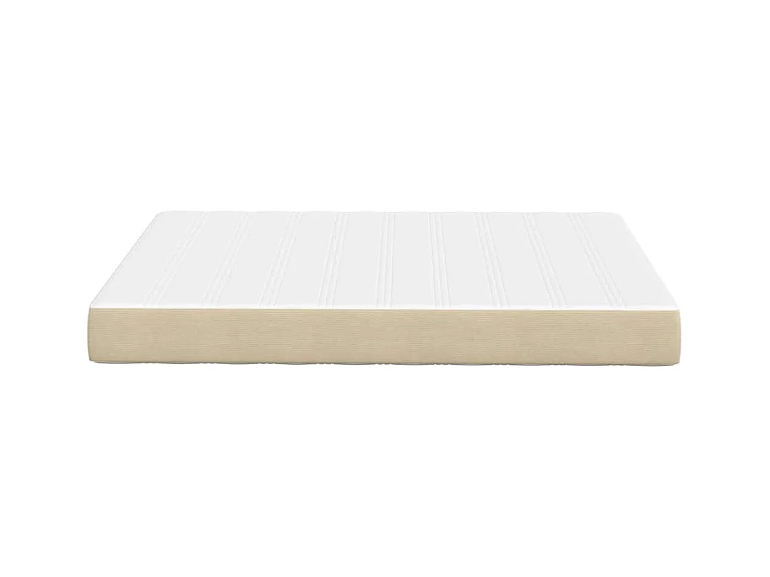 Matelas de Lit avec matelas Vert 140 x 200 cm tissu