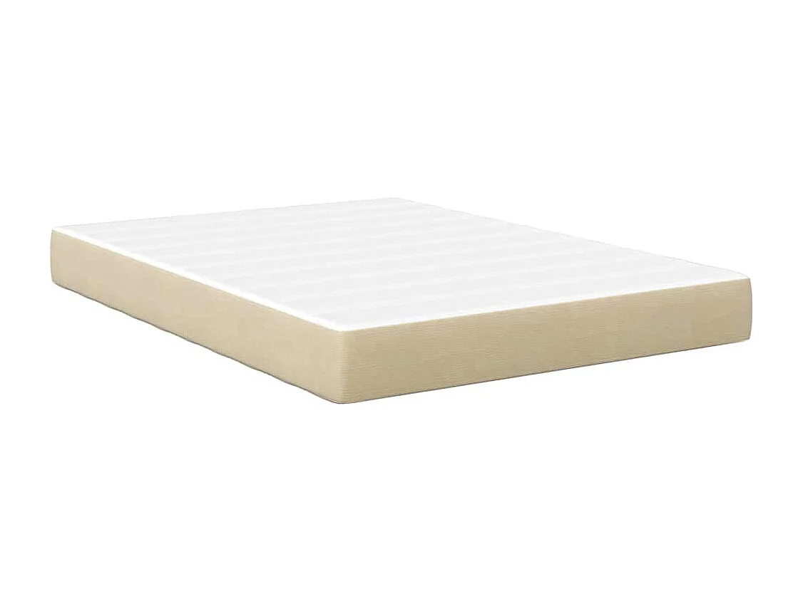 Matelas de Lit avec matelas Vert 140 x 200 cm tissu