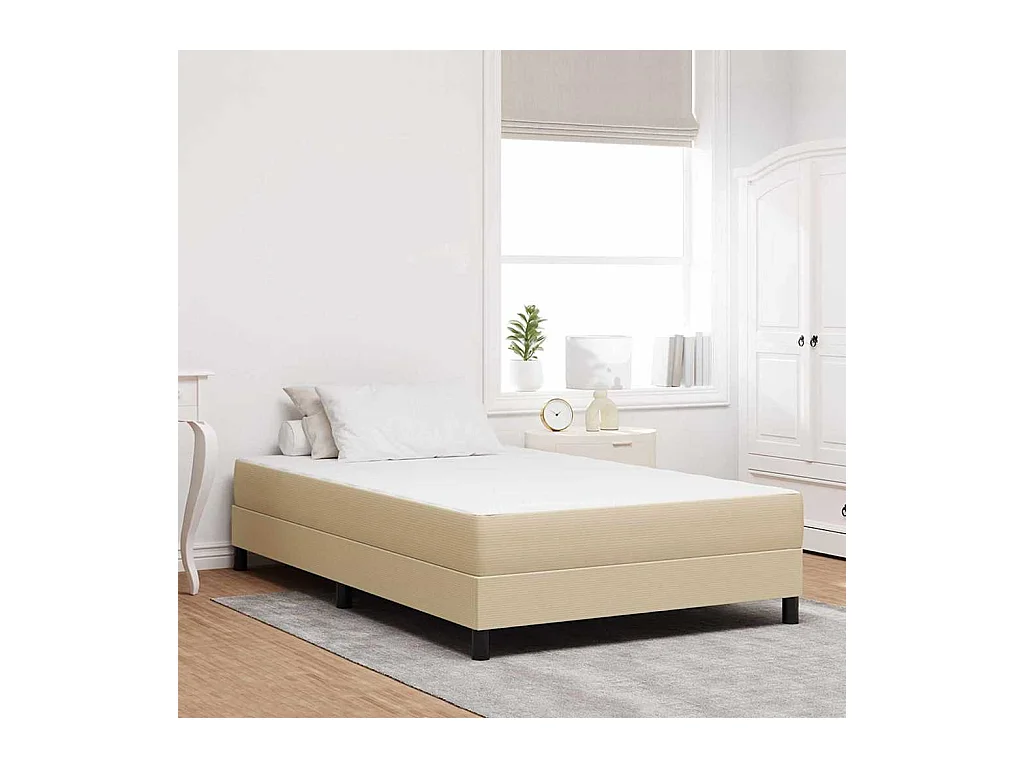 Matelas de Lit avec matelas Vert 120 x 200 cm tissu