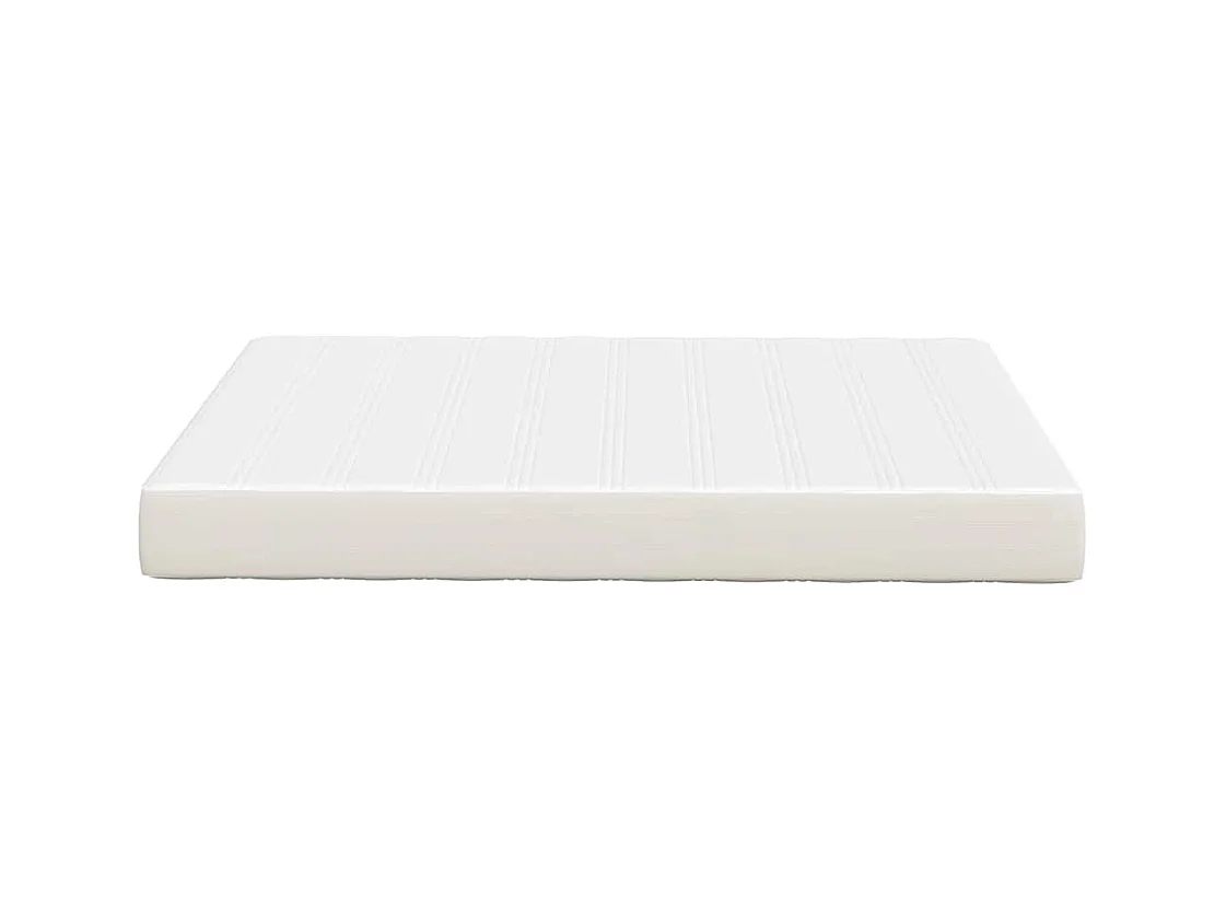 Matelas de Lit avec matelas Crème 160 x 200 cm tissu