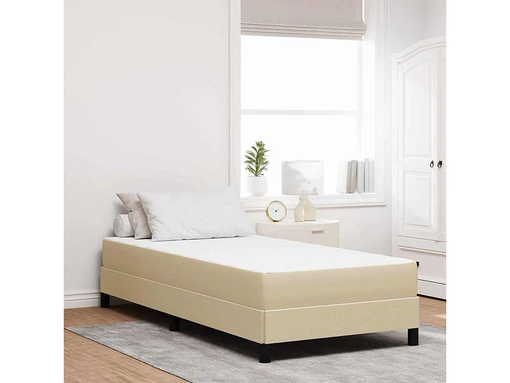 Matelas de Lit avec matelas Vert 80 x 200 cm tissu