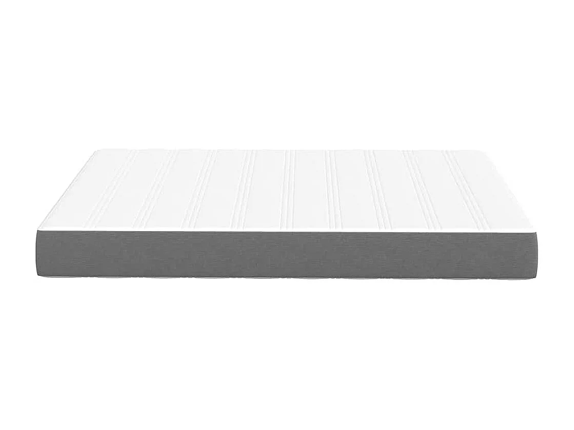 Colchón de Cama con colchón Gris Claro 140x200 cm tela SHL76131