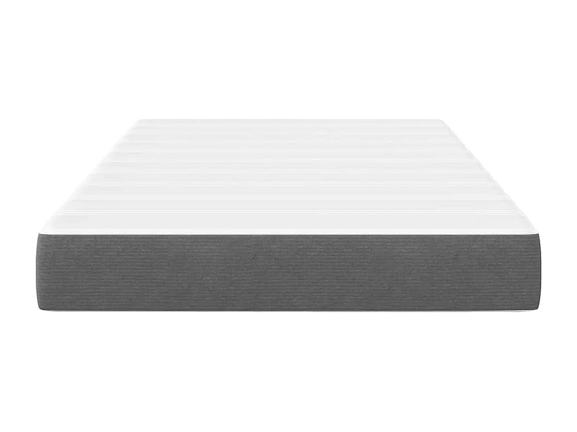 Colchón de Cama con colchón Gris Claro 120x200 cm tela SHL104621