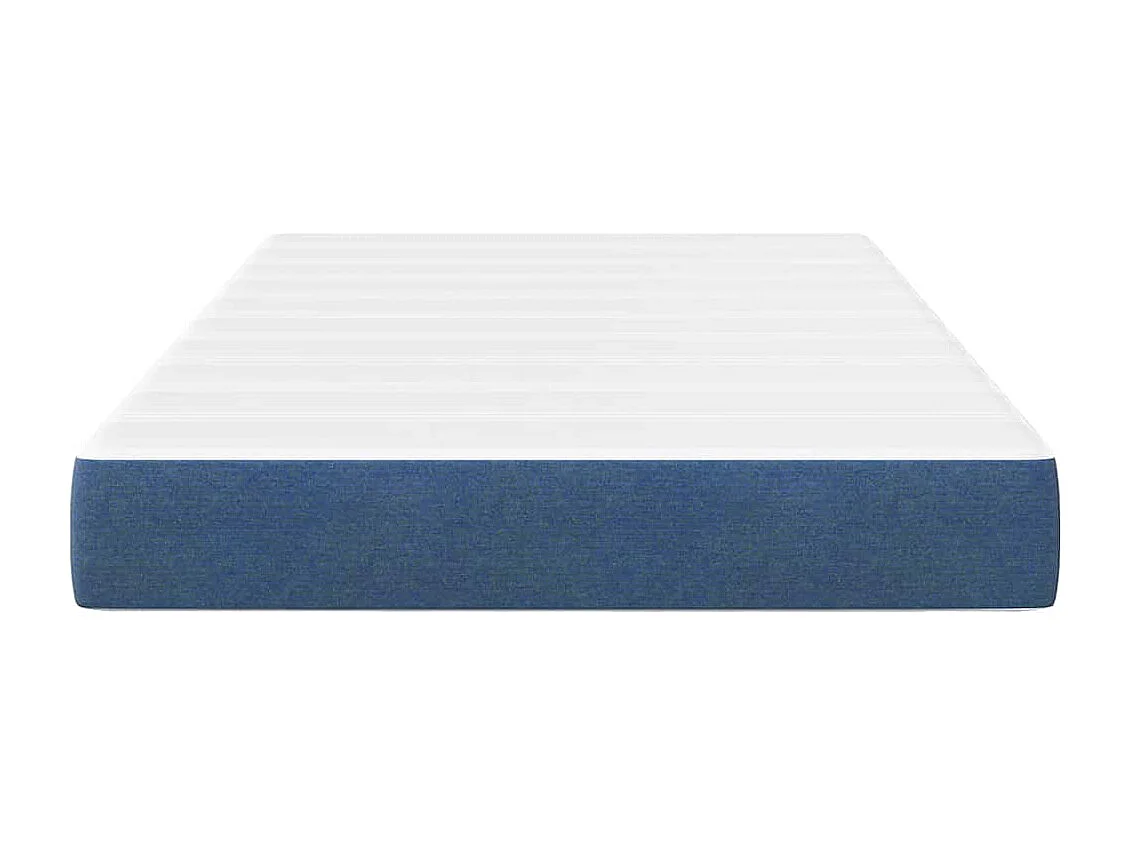 Matelas de Lit avec matelas Bleu 120 x 200 cm tissu