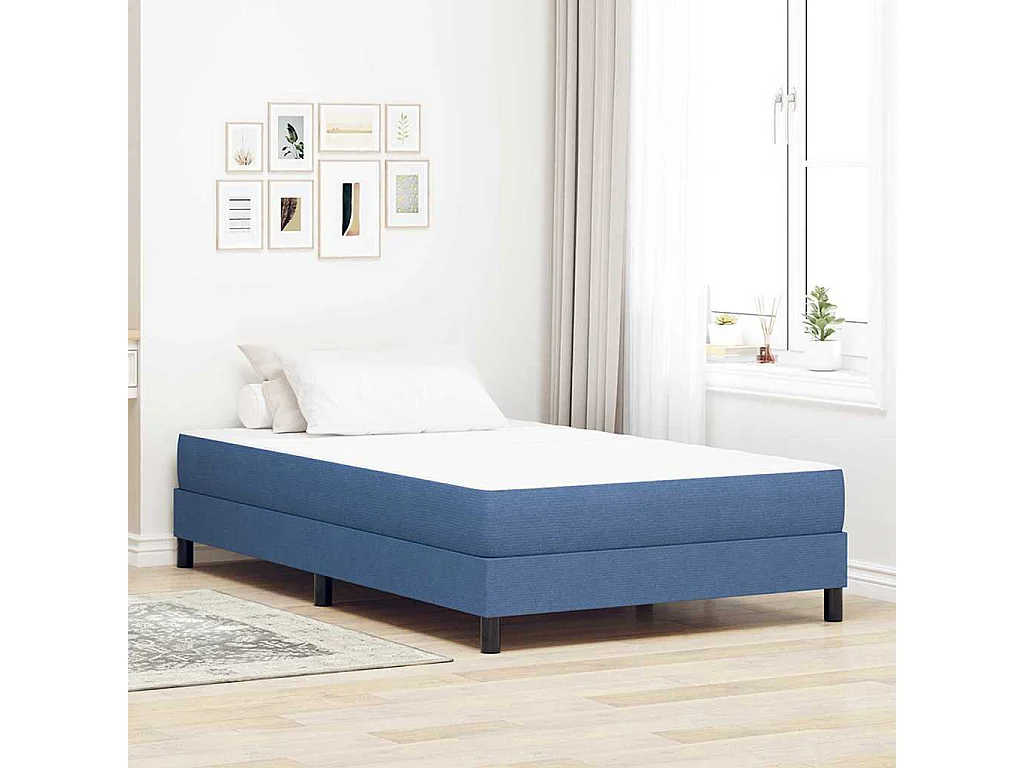 Bettmatratze mit Matratze Blau 120x200 cm Stoff SHL347634
