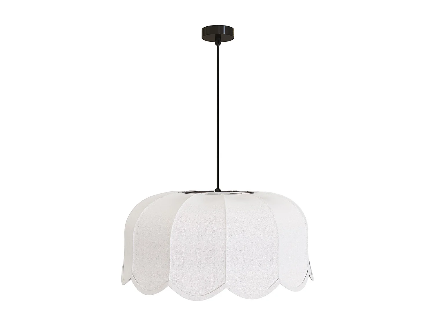 Lámpara colgante de lino beige – Estilo natural y atemporal - Deral Beige