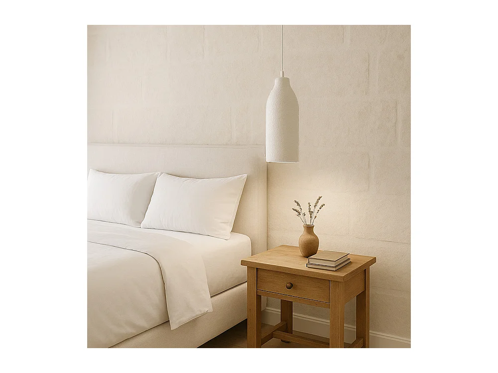 Lámpara colgante - Diseño minimalista - Acabado efecto piedra - Sinur III