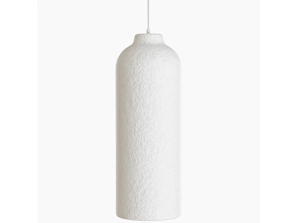 Suspension - Design minimaliste - Finition effet pierre - Sinur III Blanc