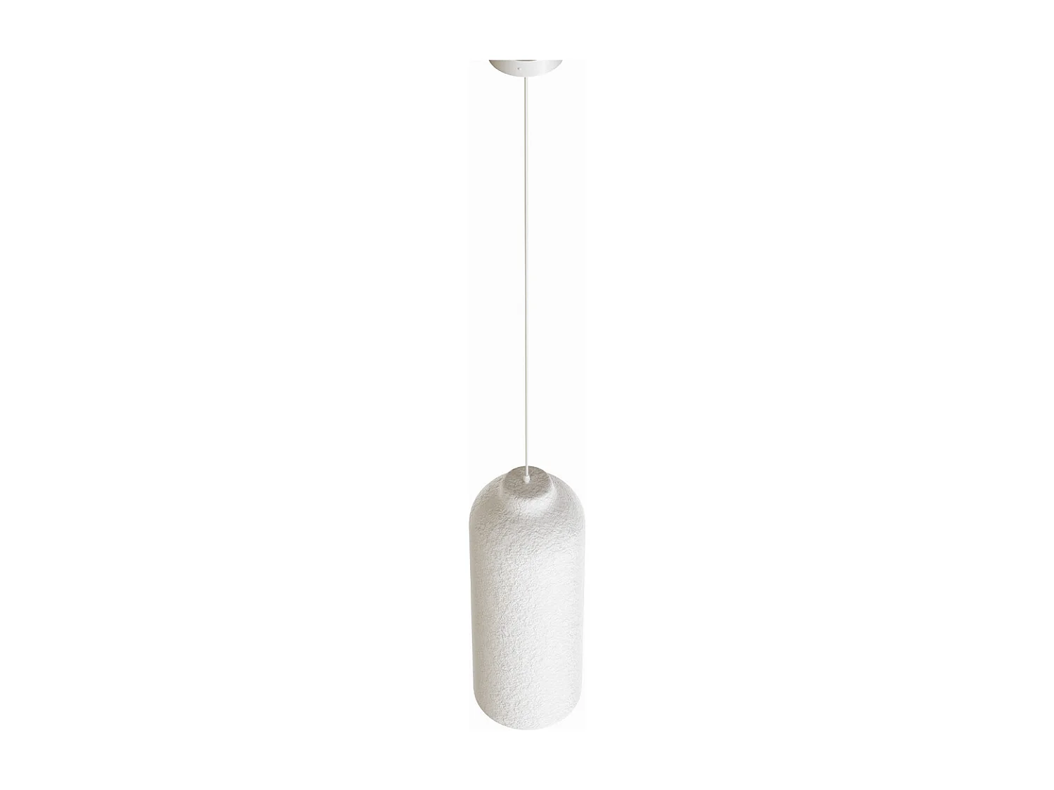 Suspension - Design minimaliste - Finition effet pierre - Sinur III Blanc