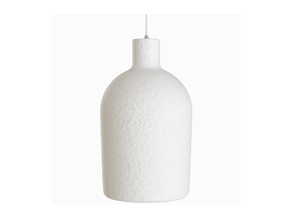 Suspension - Design minimaliste - Finition effet pierre - Sinur II Blanc