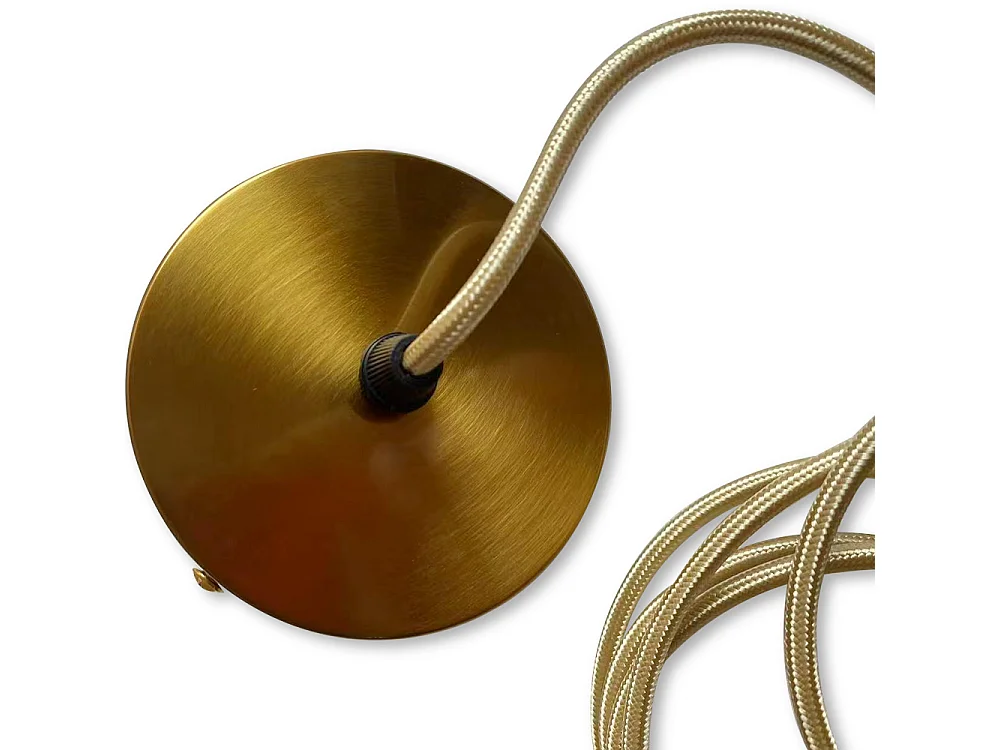 Câble de lampe suspendue doré vieilli avec hauteur réglable - Berrey Doré