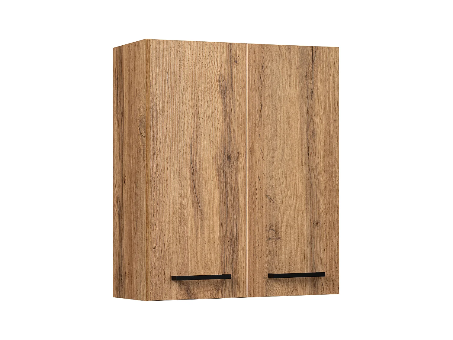 Badezimmer Hängeschrank 50cm 2 Türen Eiche Wotan Lupo Wotan