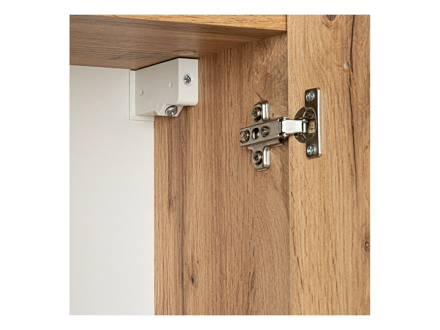 Badezimmer Hängeschrank 50cm 2 Türen Eiche Wotan Lupo Wotan