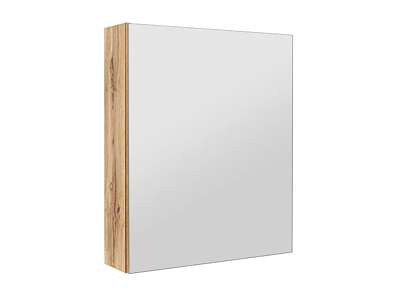 Szafka Łazienkowa z Lustrem 50cm 1 Drzwi Dąb Wotan Ida Country
