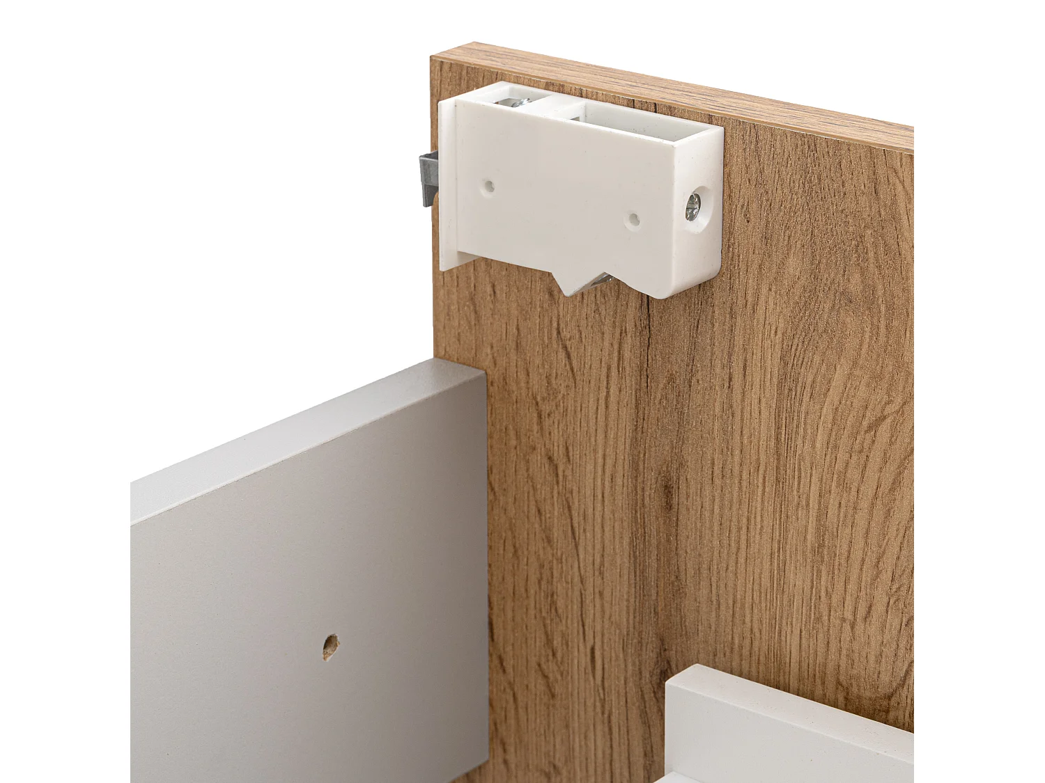 Badezimmerset 60cm Schrank mit Waschbecken Shrank mit Spiegel Eiche Wotan Aster