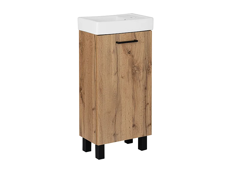 Zestaw Łazienkowy 50cm Dąb Wotan Szafka z Umywalką Lupo Wotan