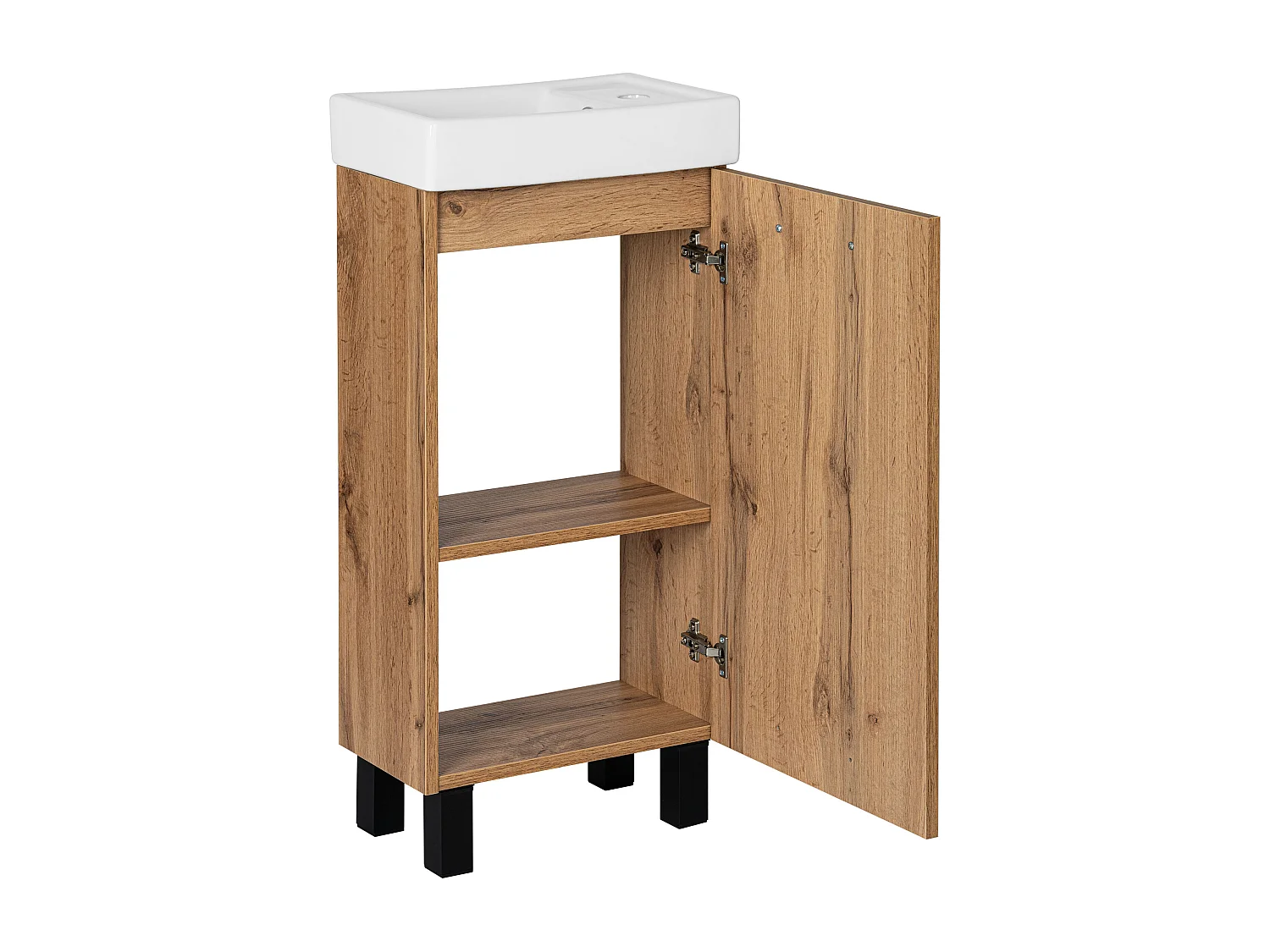 Zestaw Łazienkowy 50cm Dąb Wotan Szafka z Umywalką Lupo Wotan