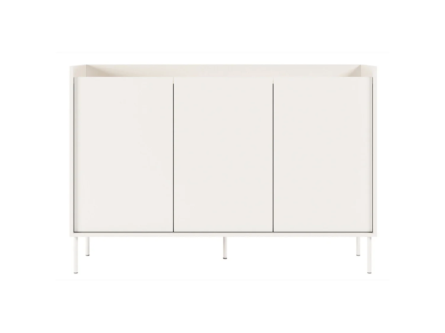 Buffet 3 portes – 140 cm – blanc/chêneLindberg – SELSEY TOVI