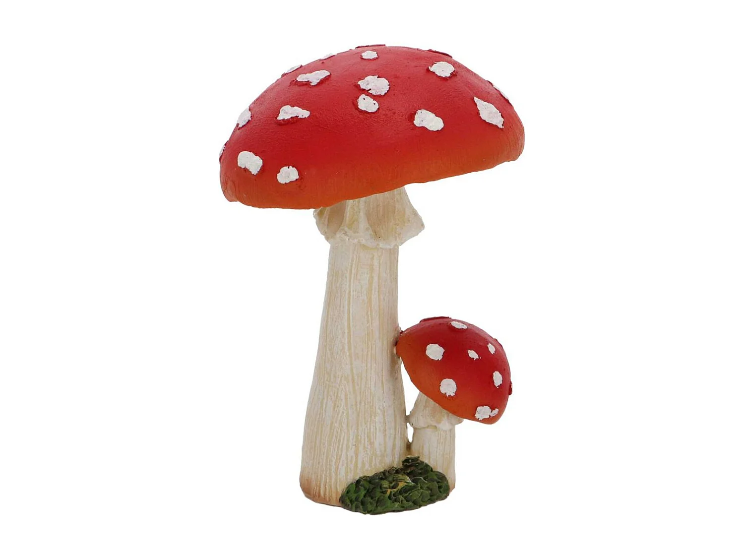 Statuette décorative en polyrésine Champignons (Lot de 3) 12 cm