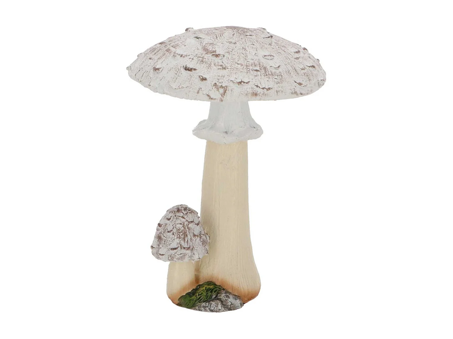 Statuette décorative en polyrésine Champignons (Lot de 3) 12 cm