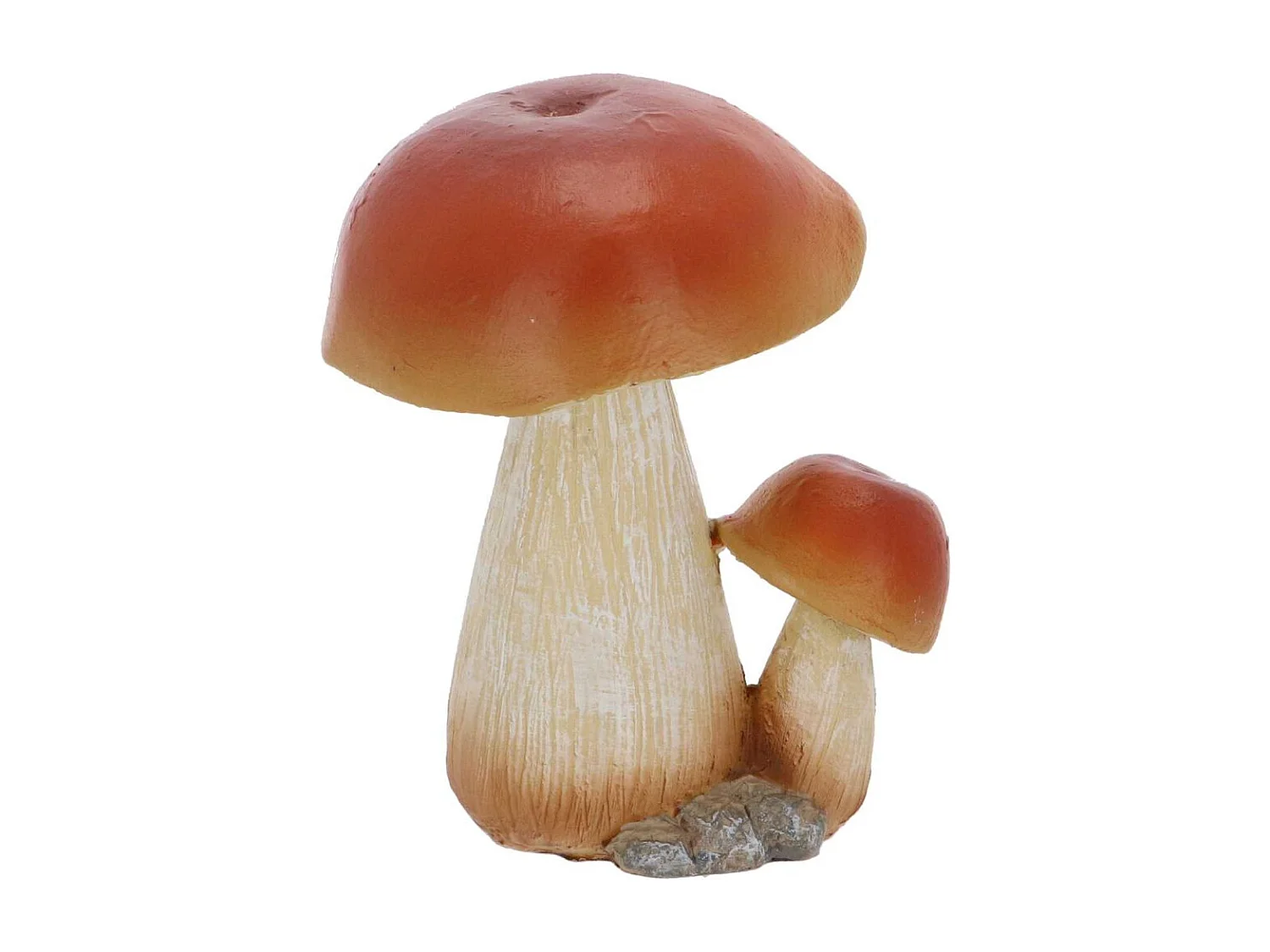 Statuette décorative en polyrésine Champignons (Lot de 3) 12 cm