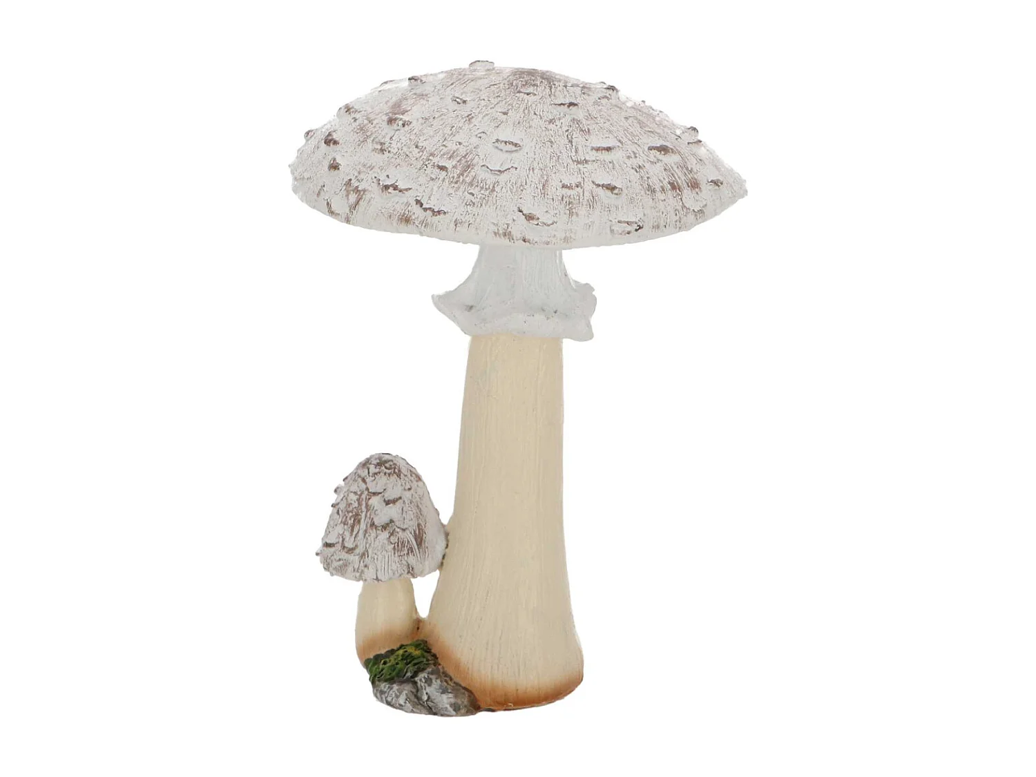 Statuette décorative en polyrésine Champignons (Lot de 3) 12 cm