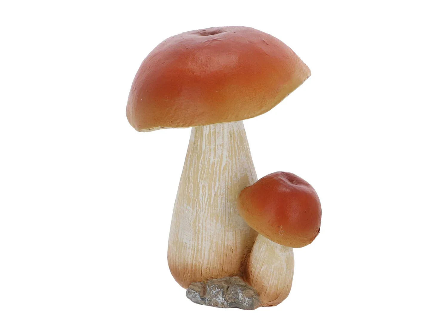 Statuette décorative en polyrésine Champignons (Lot de 3) 12 cm