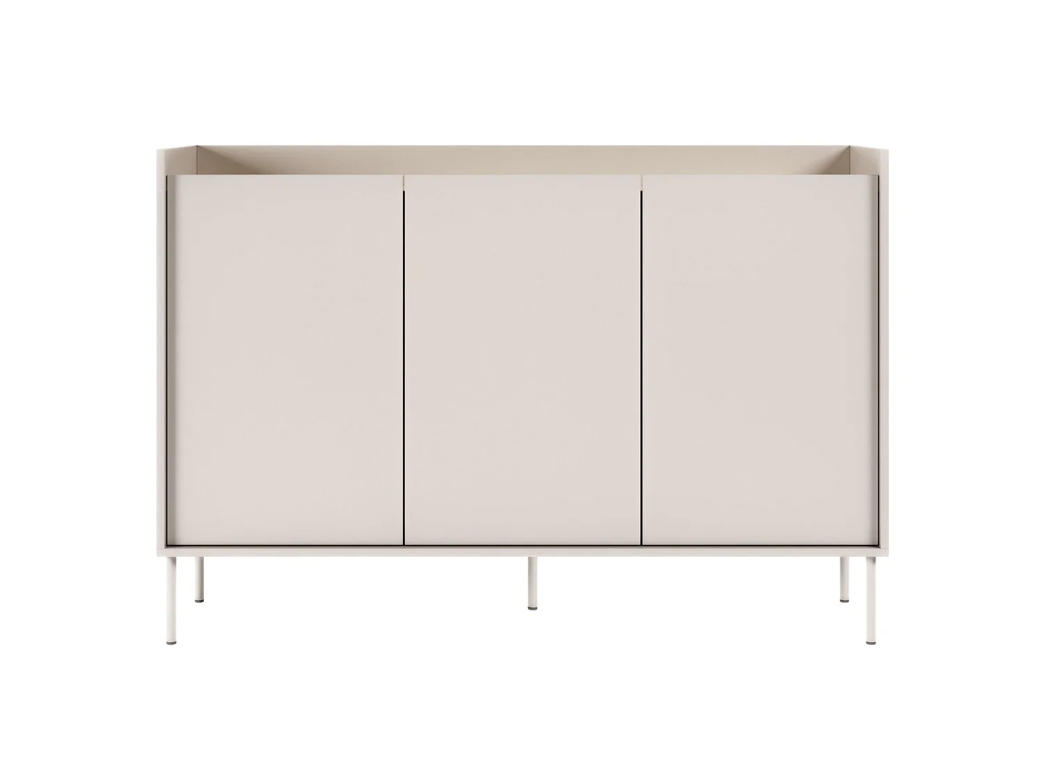 Dressoir met 3 deuren - 140 cm - Cashmeregrijs / Eikenhoutlook - TOVI