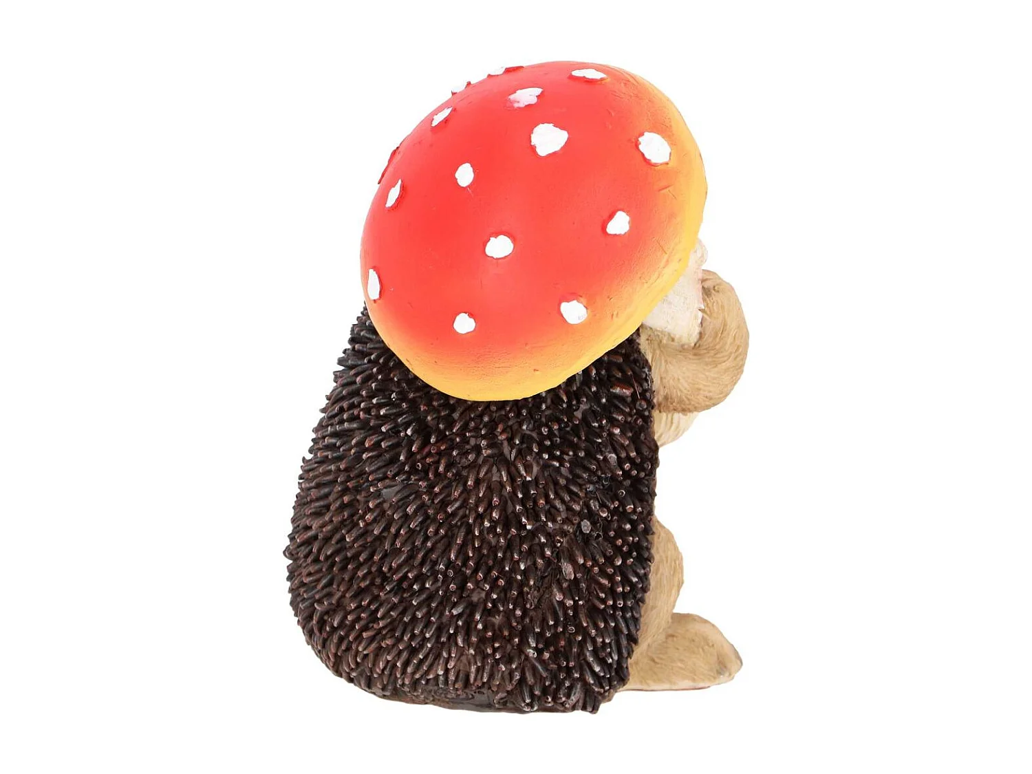 Champignon amanite en polyrésine Amanite avec hérisson