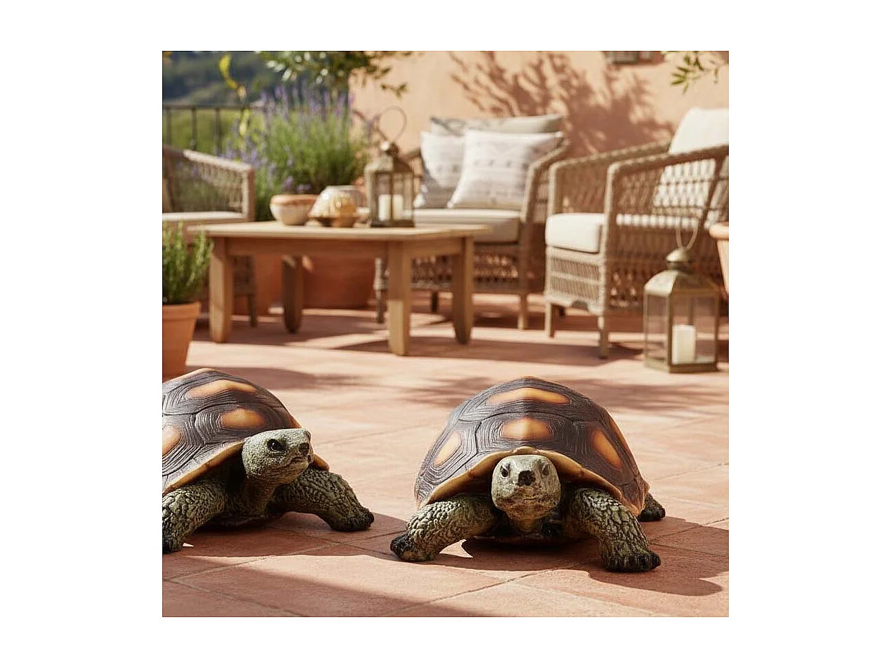 Statuette décorative en polyrésine Tortue Taille L