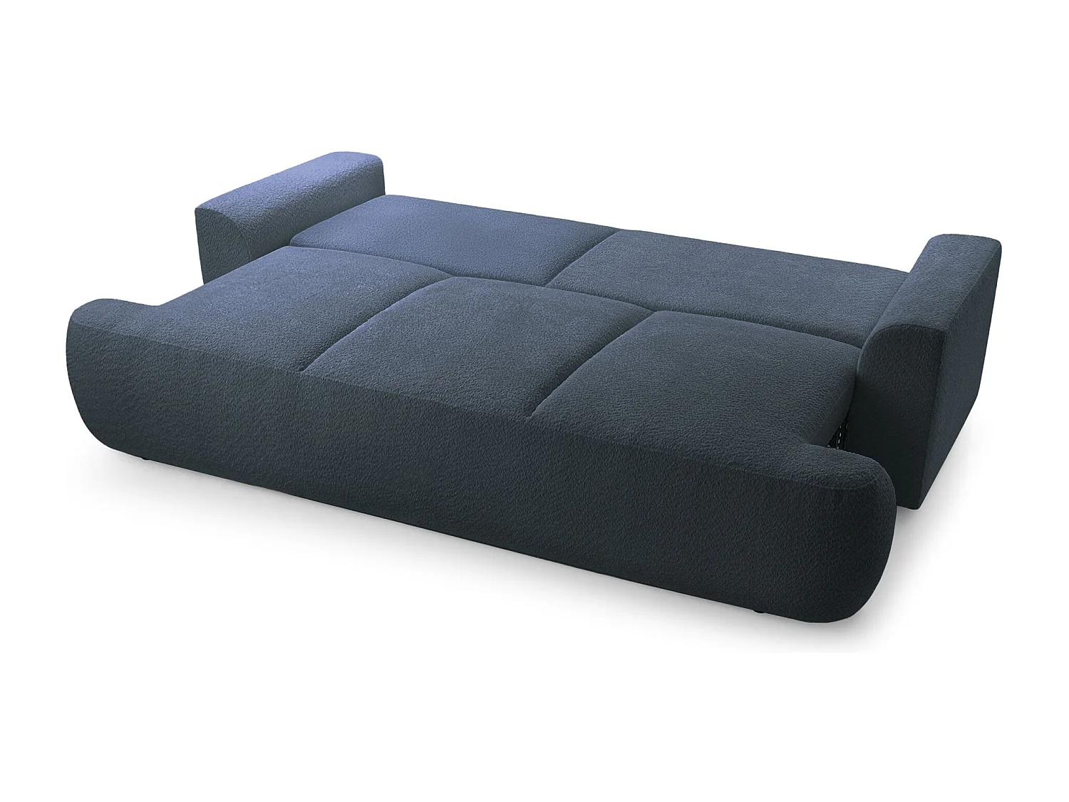 Canapé convertible 3 places – boucle– gris foncé – BARLETTO